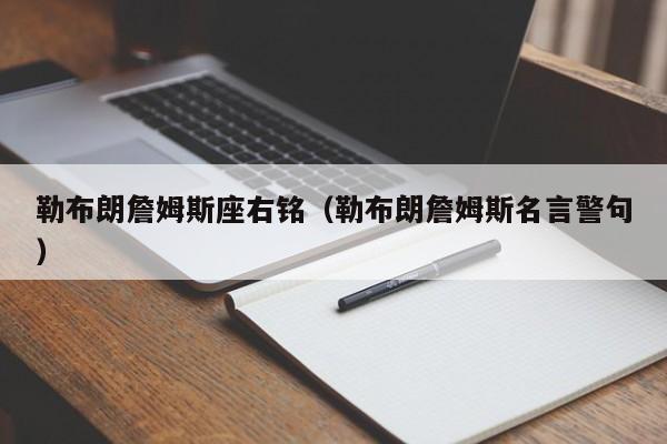 勒布朗詹姆斯座右铭（勒布朗詹姆斯名言警句）